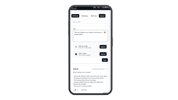 Interact With Fellow Boxing Fans